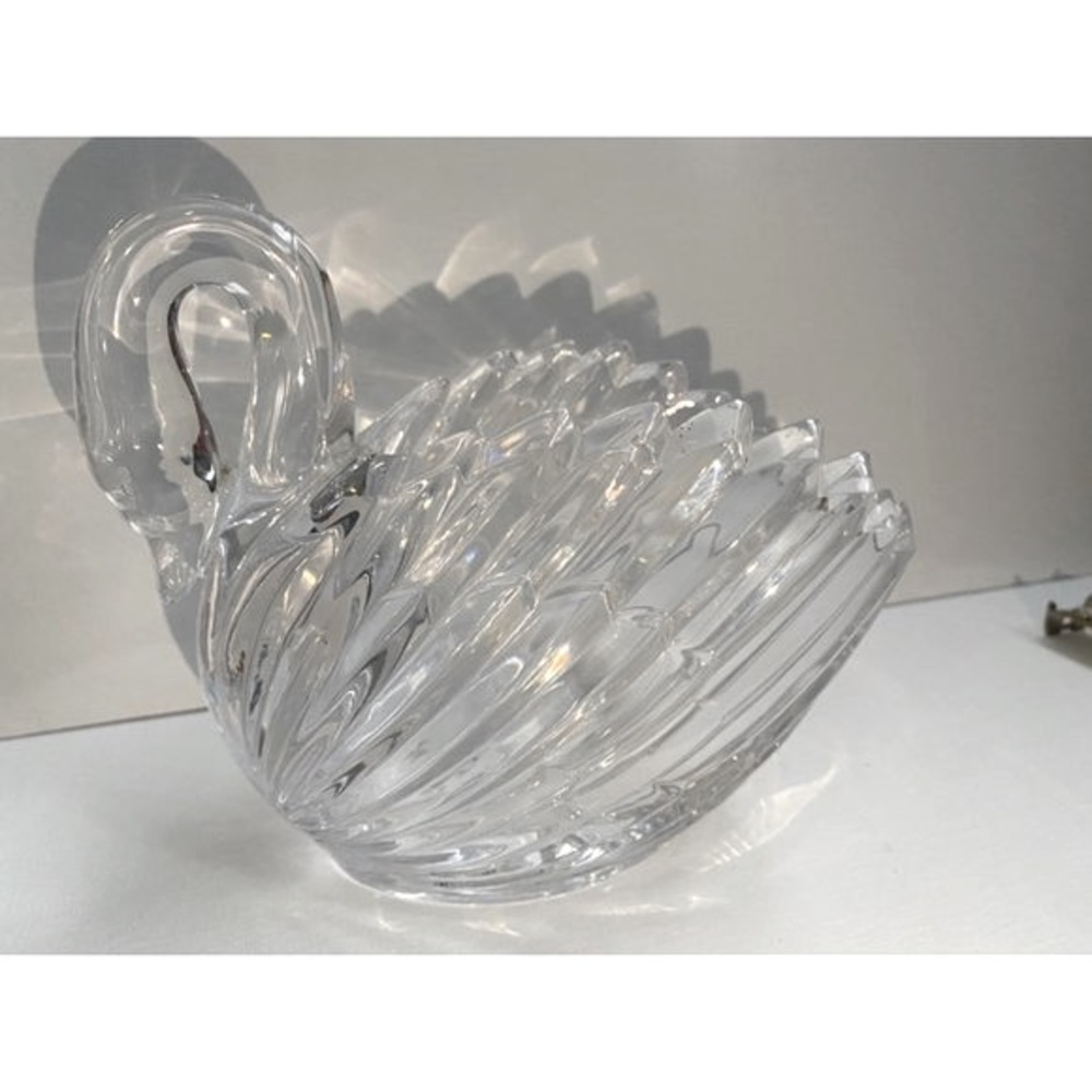 COPY - Crystal Swan Candy Dish or Vase,  Made  Germany,